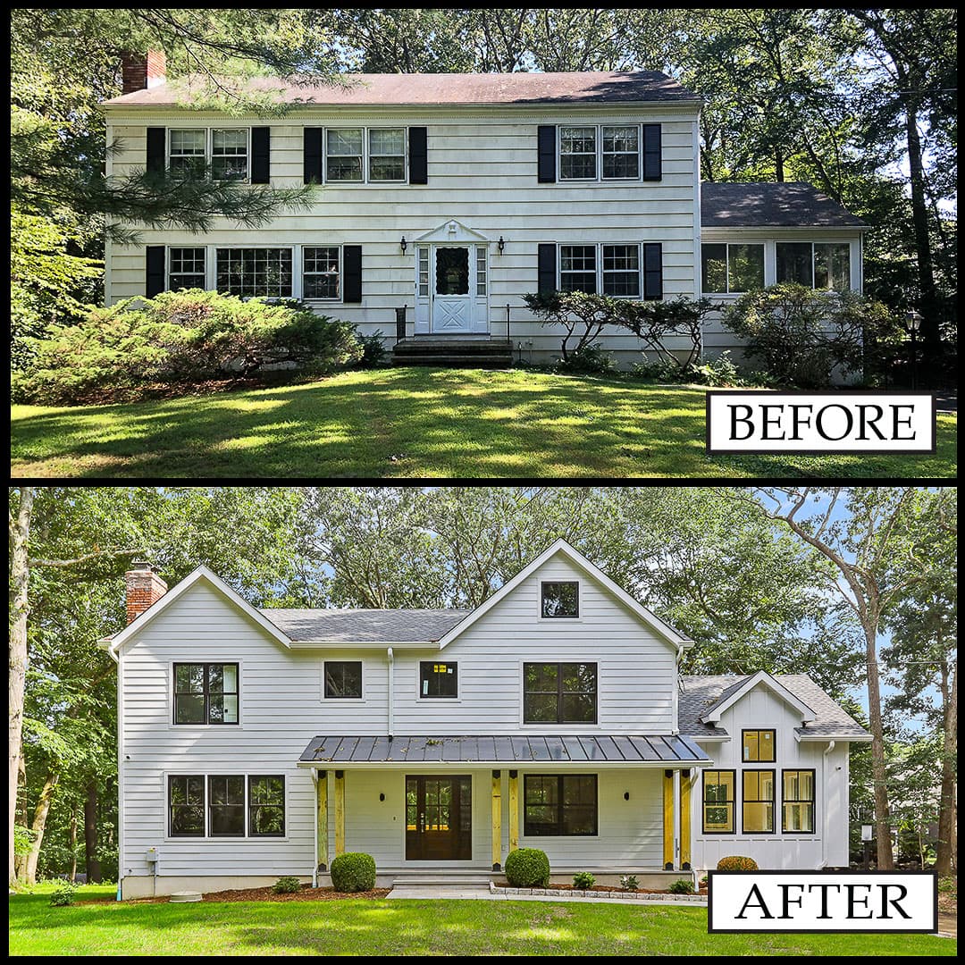 Before and after renovation by Douglas Cutler Architects