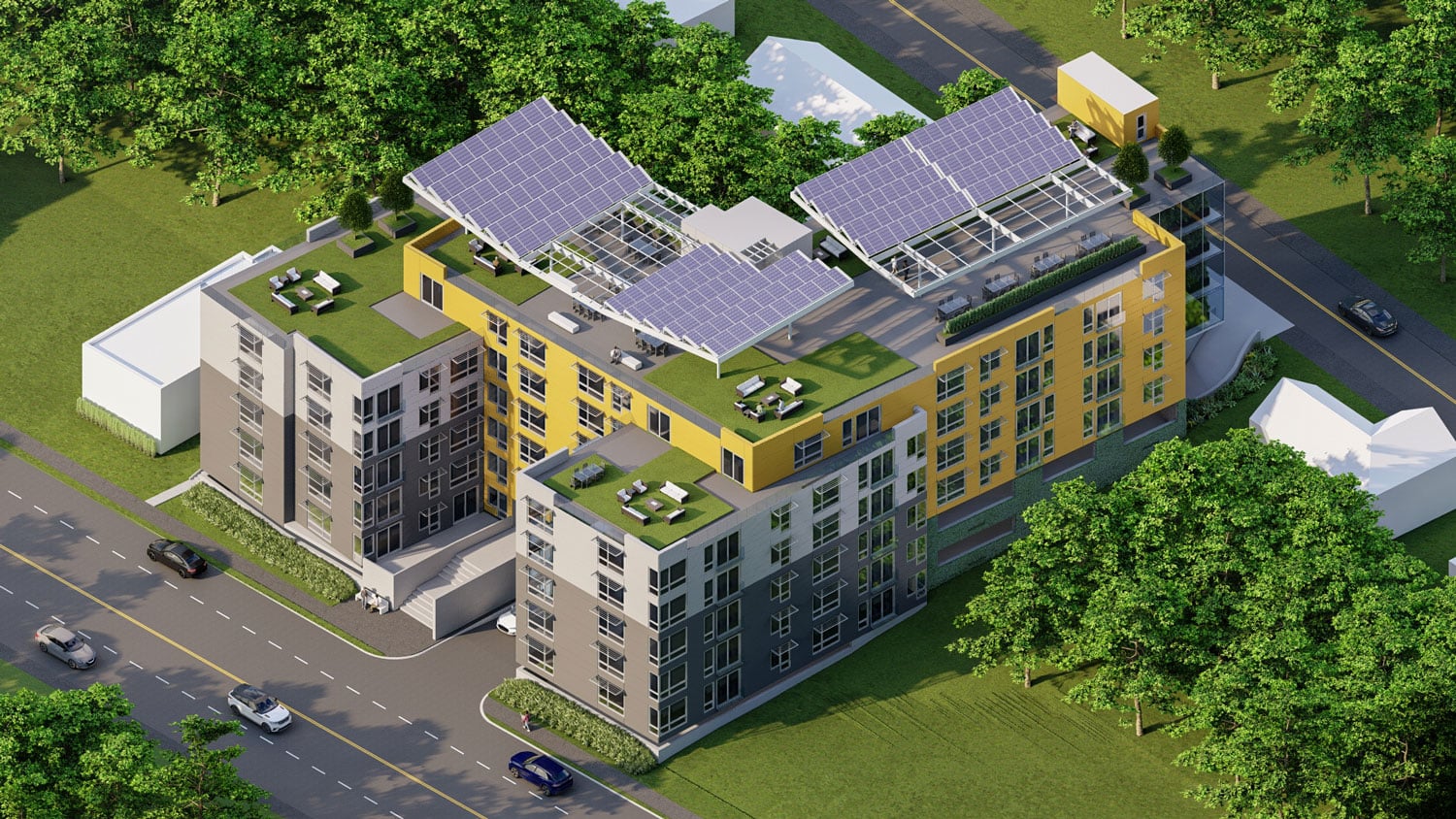 Westchester County affordable housing development by Douglas Cutler Architects